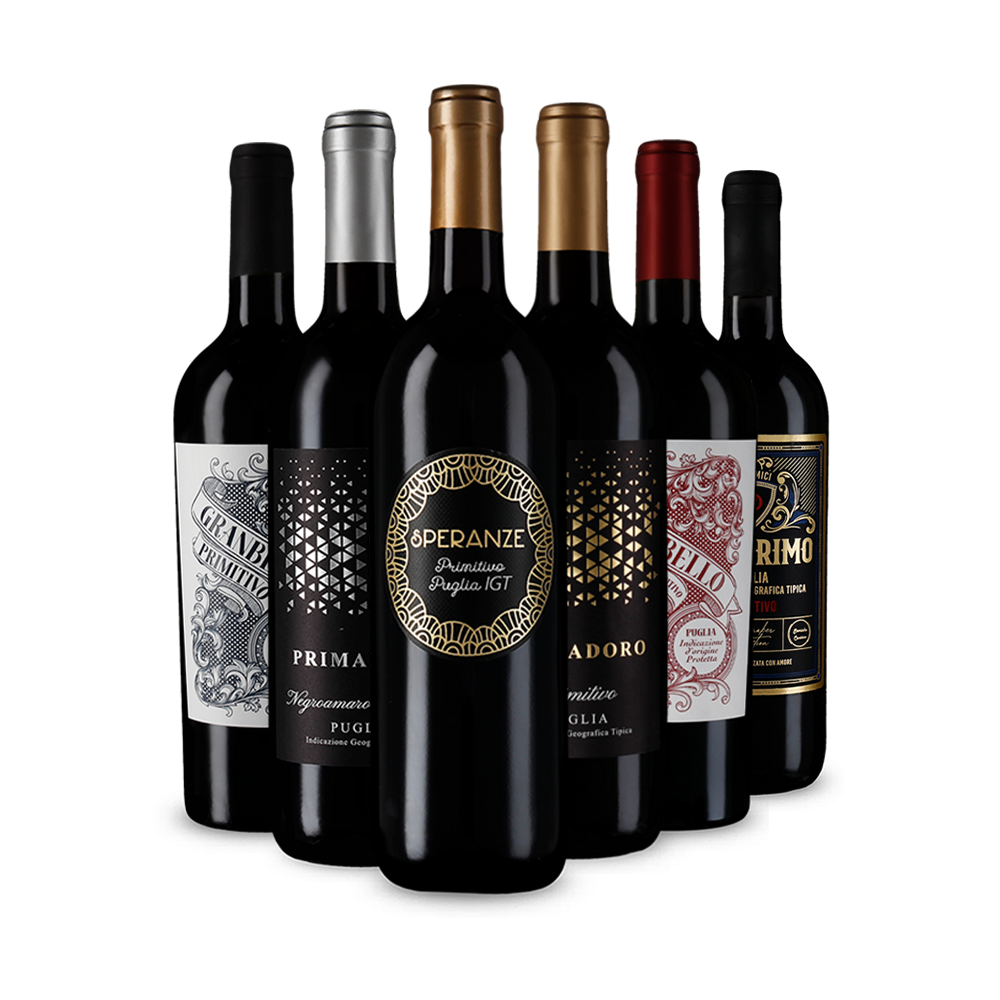 Jednotka medzi červenými vínami: Primitivo v degustačnom balení