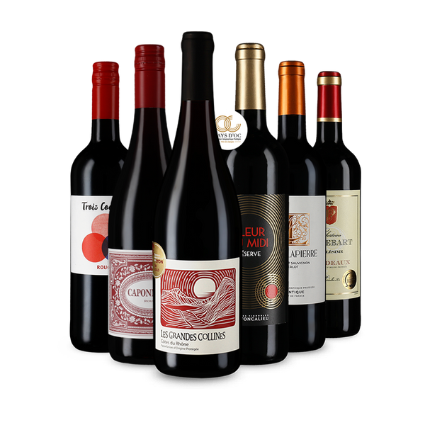 Poklady francúzskeho červeného vína v balíčku