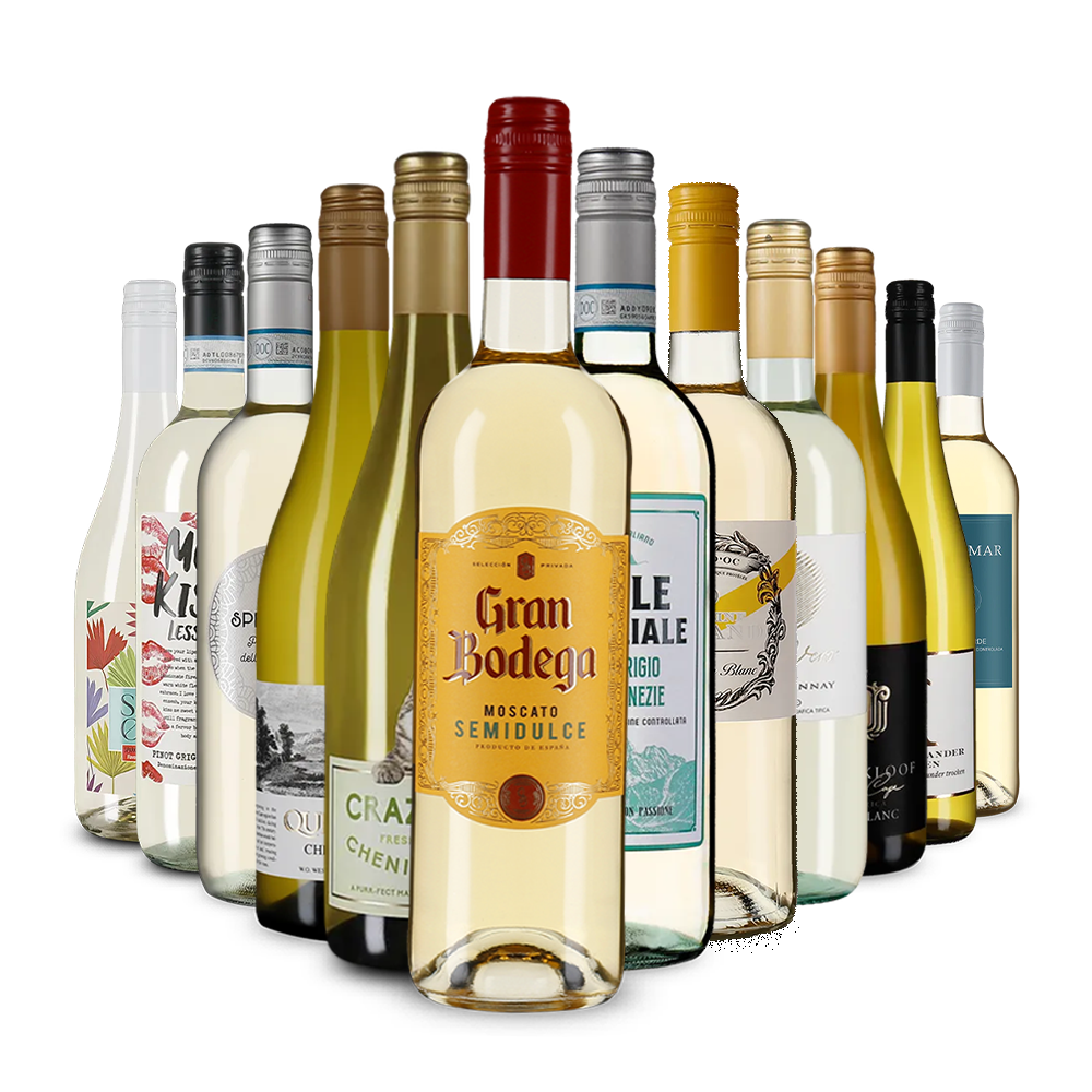 Úvodný balíček so širokým výberom bielych vín – Gold