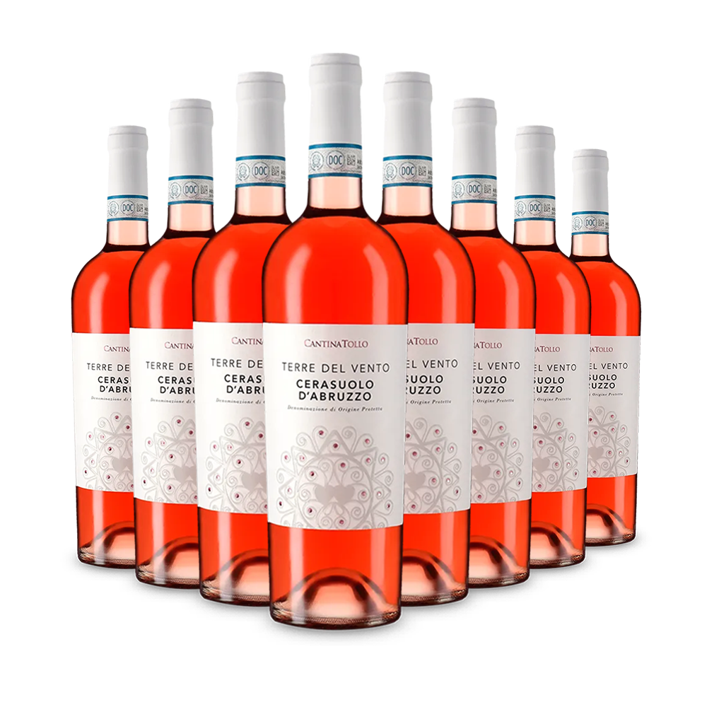 8 fliaš Terre del Vento Cerasuolo d'Abruzzo Rosato 2024 – Gold