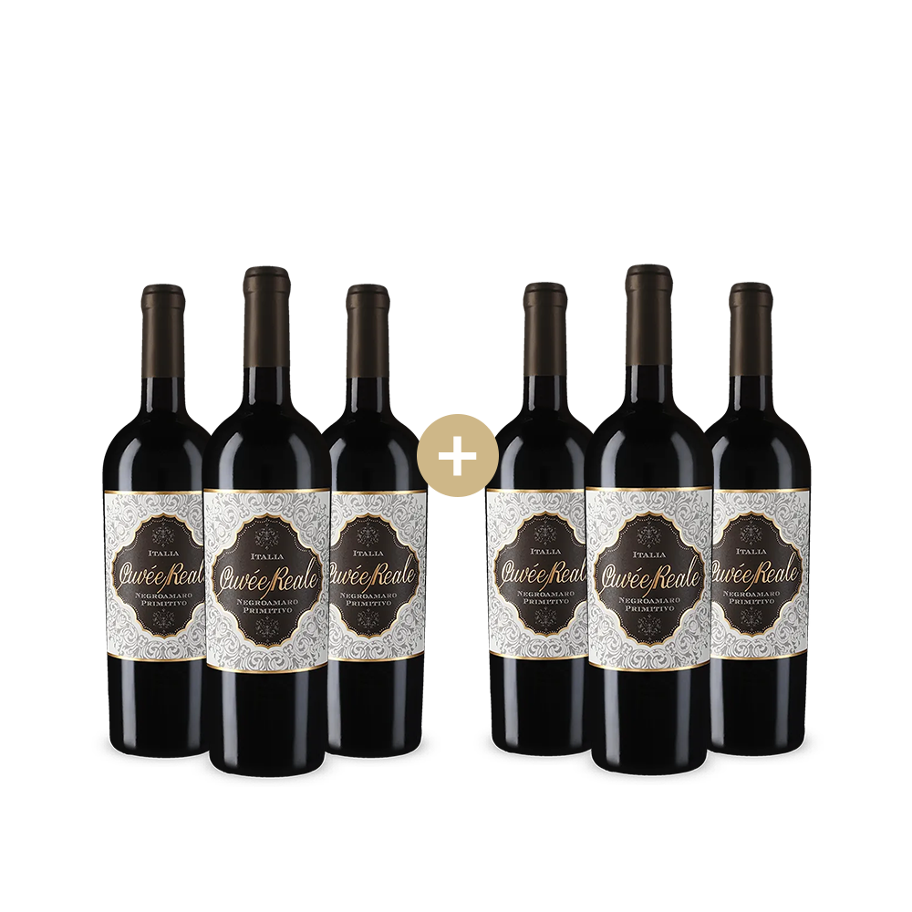 3+3 fľaše Cuvée Reale Negroamaro Primitivo 2024 – Gold