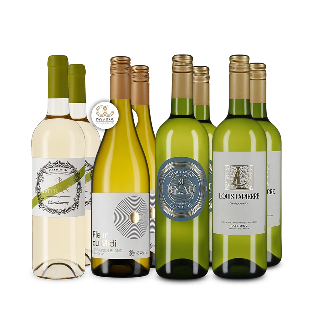Hviezdne francúzske Chardonnay v balení 4x2 – Gold