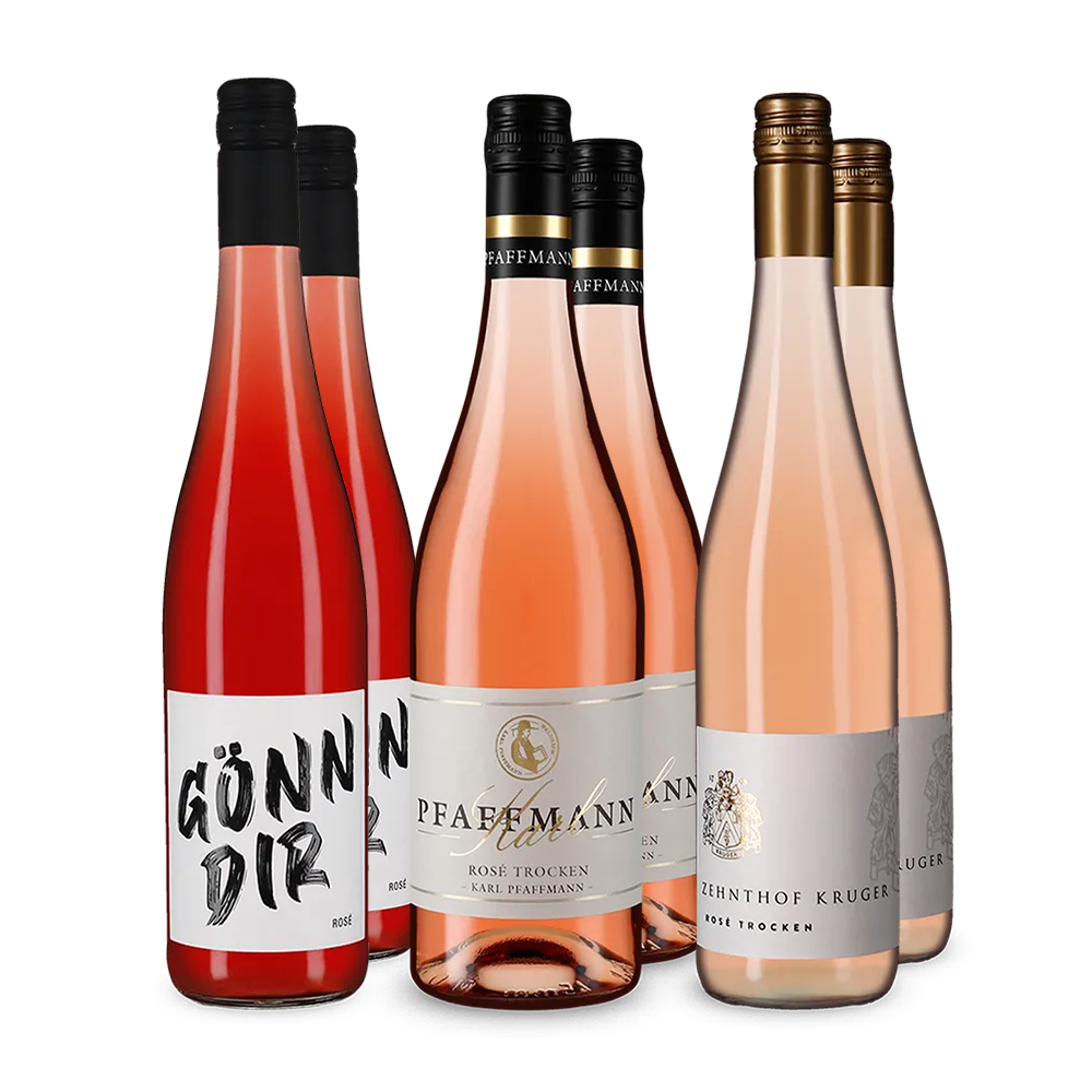 Hviezdne nemecké Rosé v balení 3x2 – Gold