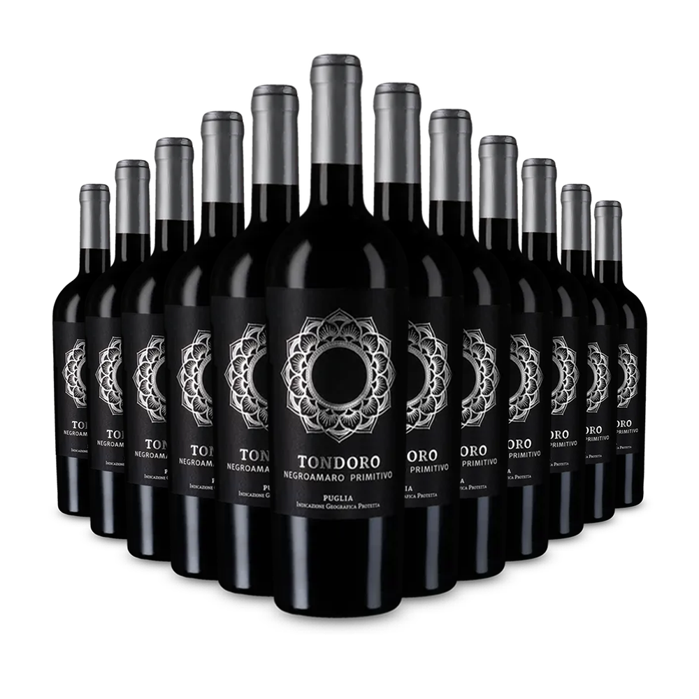 12 fliaš Tondoro Negroamaro Primitivo 2023 – Gold