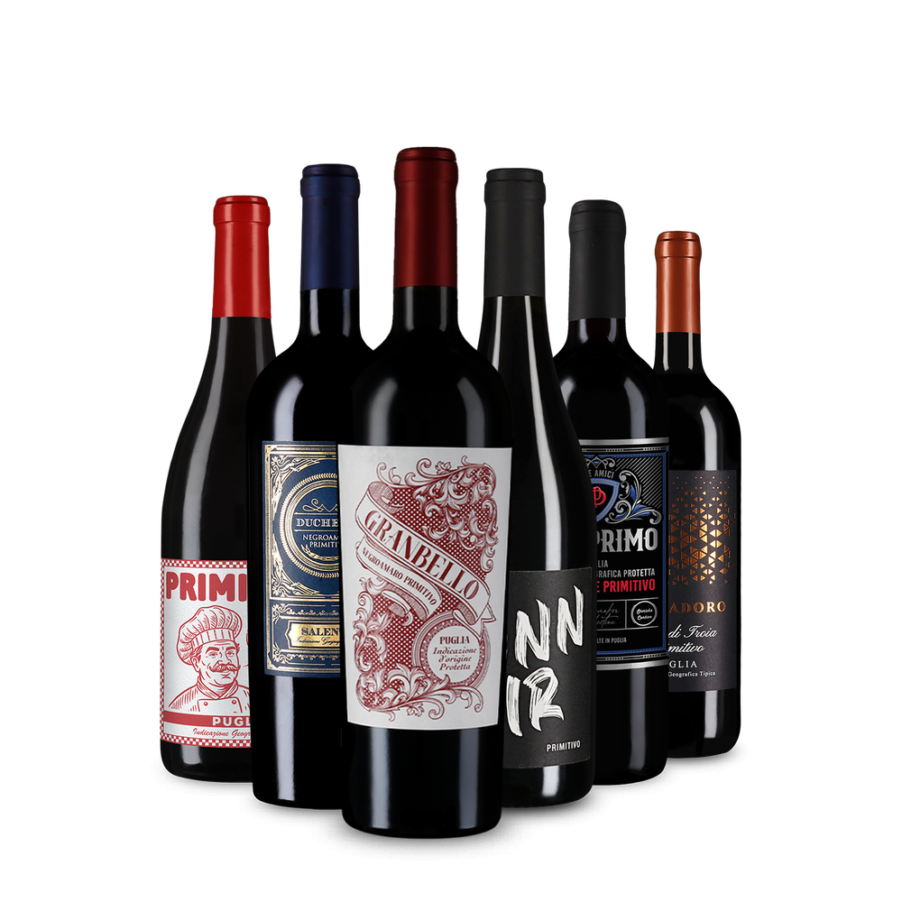 Jednotka medzi červenými vínami: Primitivo v degustačnom balení