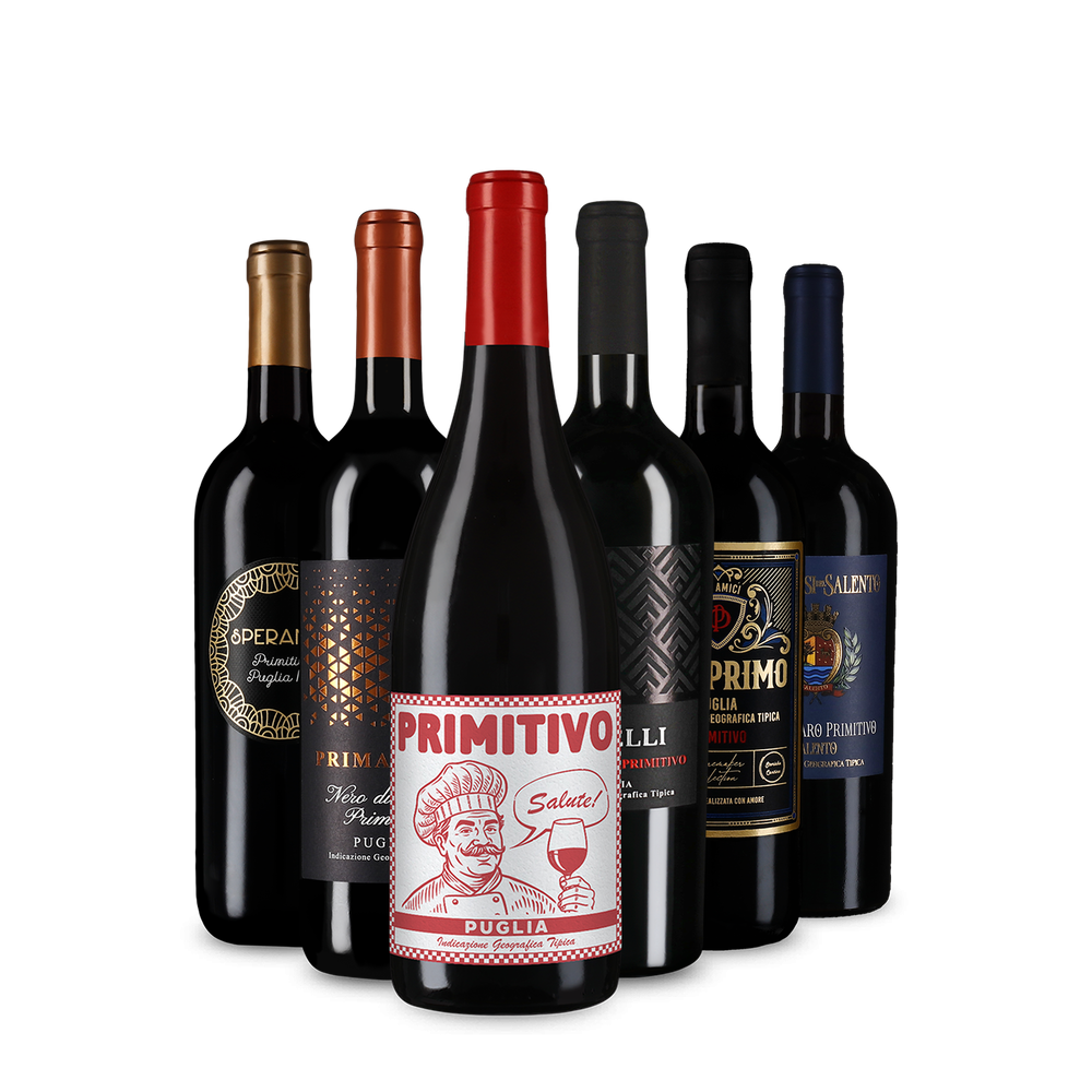 Jednotka medzi červenými vínami: Primitivo v degustačnom balení