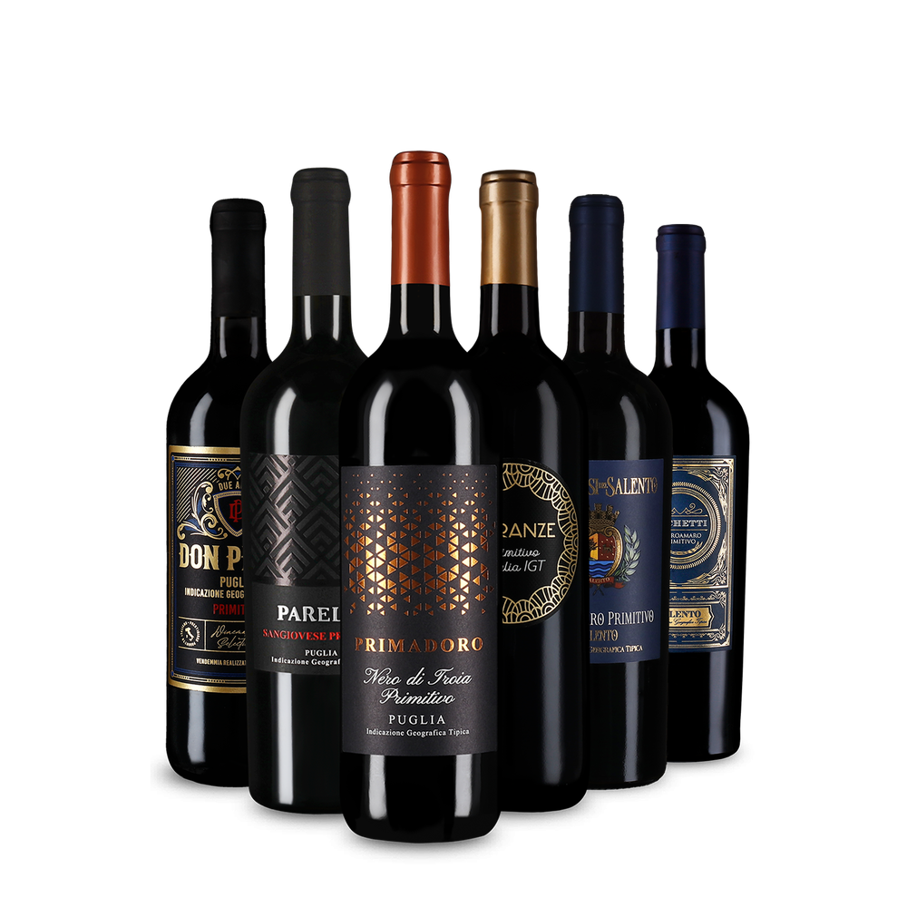 Jednotka medzi červenými vínami: Primitivo v degustačnom balení
