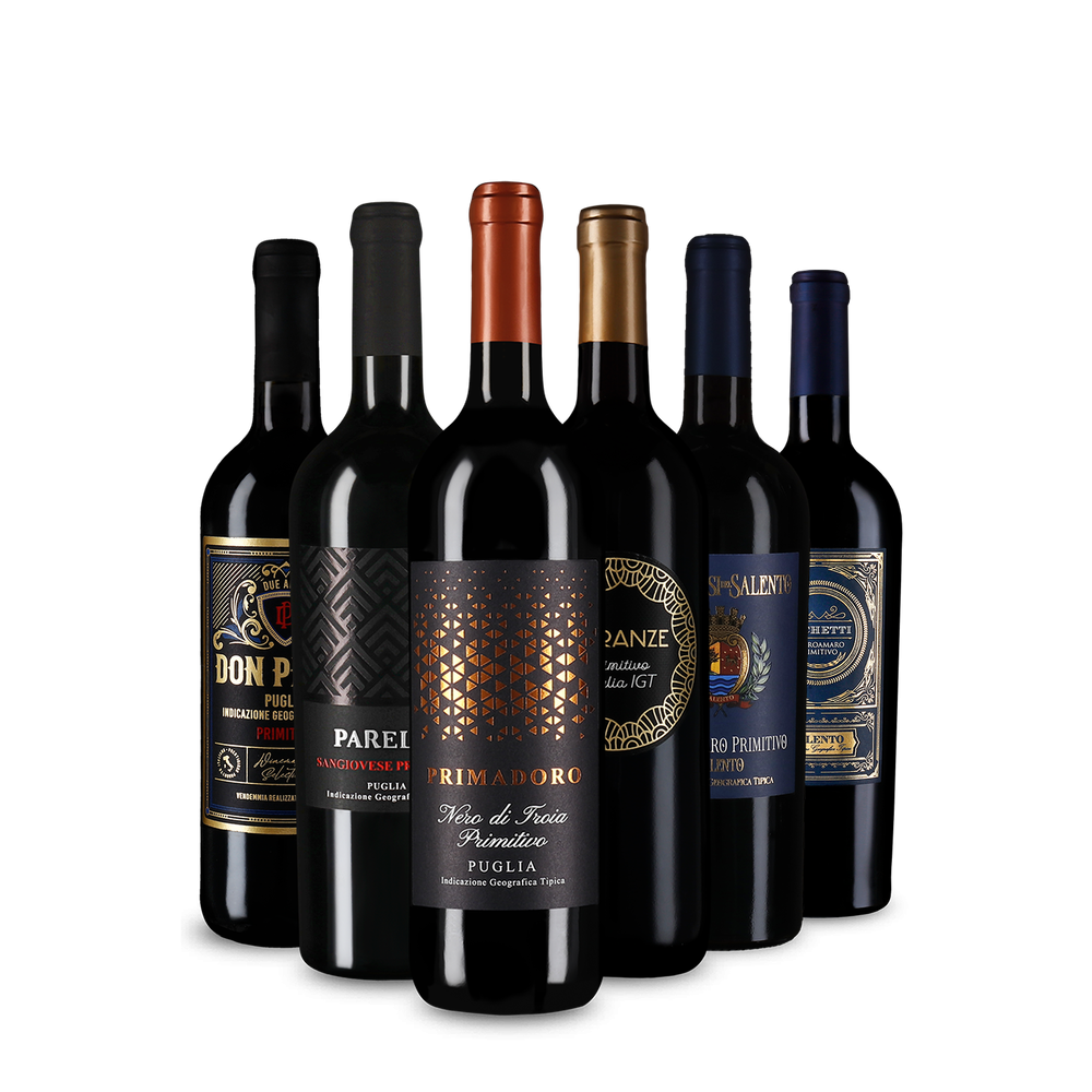 Jednotka medzi červenými vínami: Primitivo v degustačnom balení
