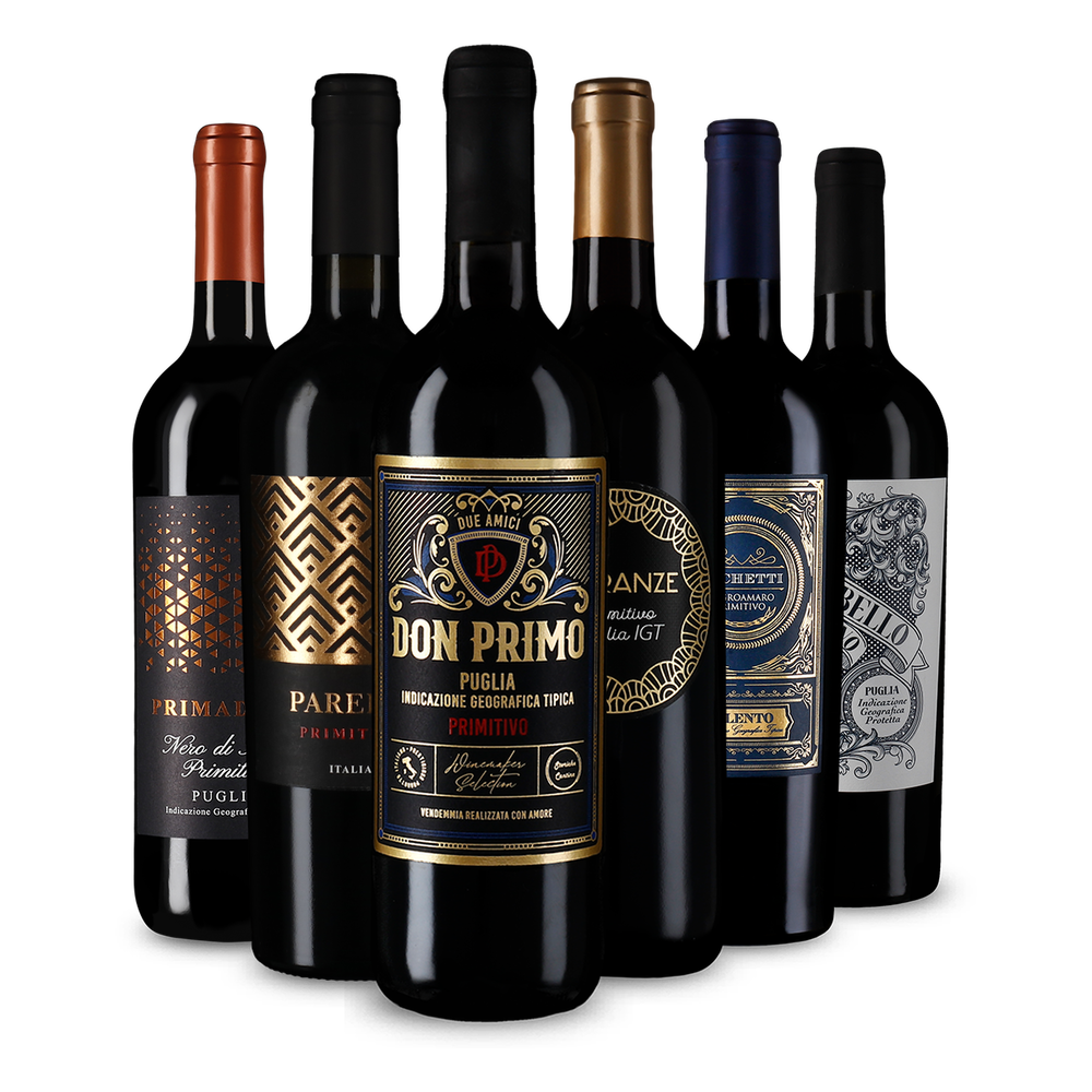 Jednotka medzi červenými vínami: Primitivo v degustačnom balení