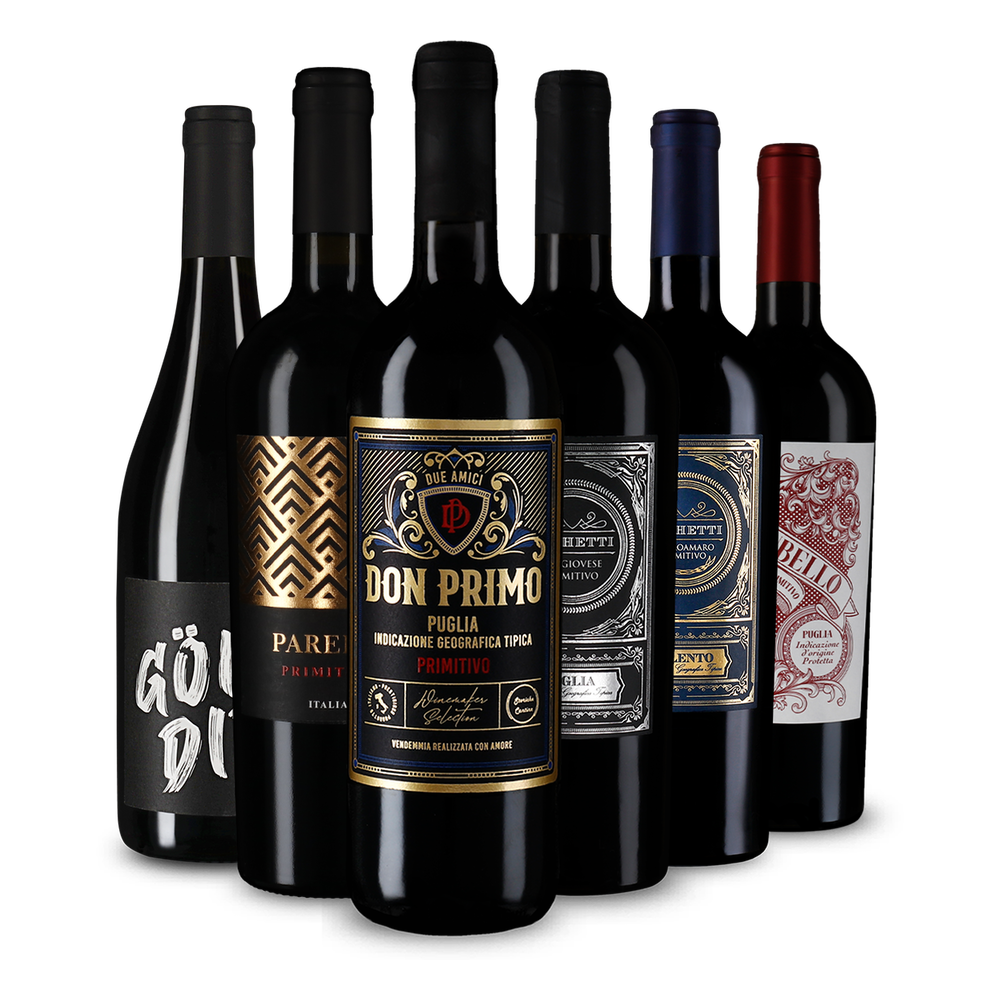 Jednotka medzi červenými vínami: Primitivo v degustačnom balení