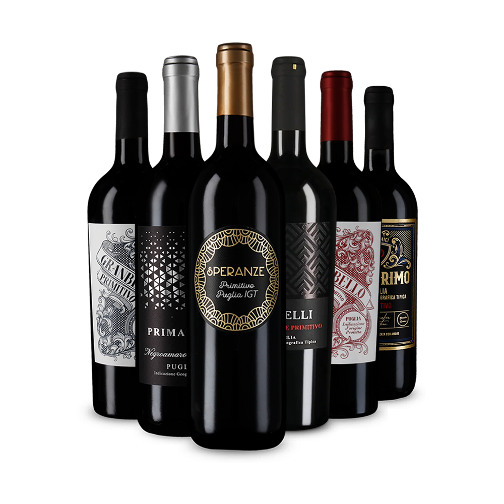 Jednotka medzi červenými vínami: Primitivo v degustačnom balení