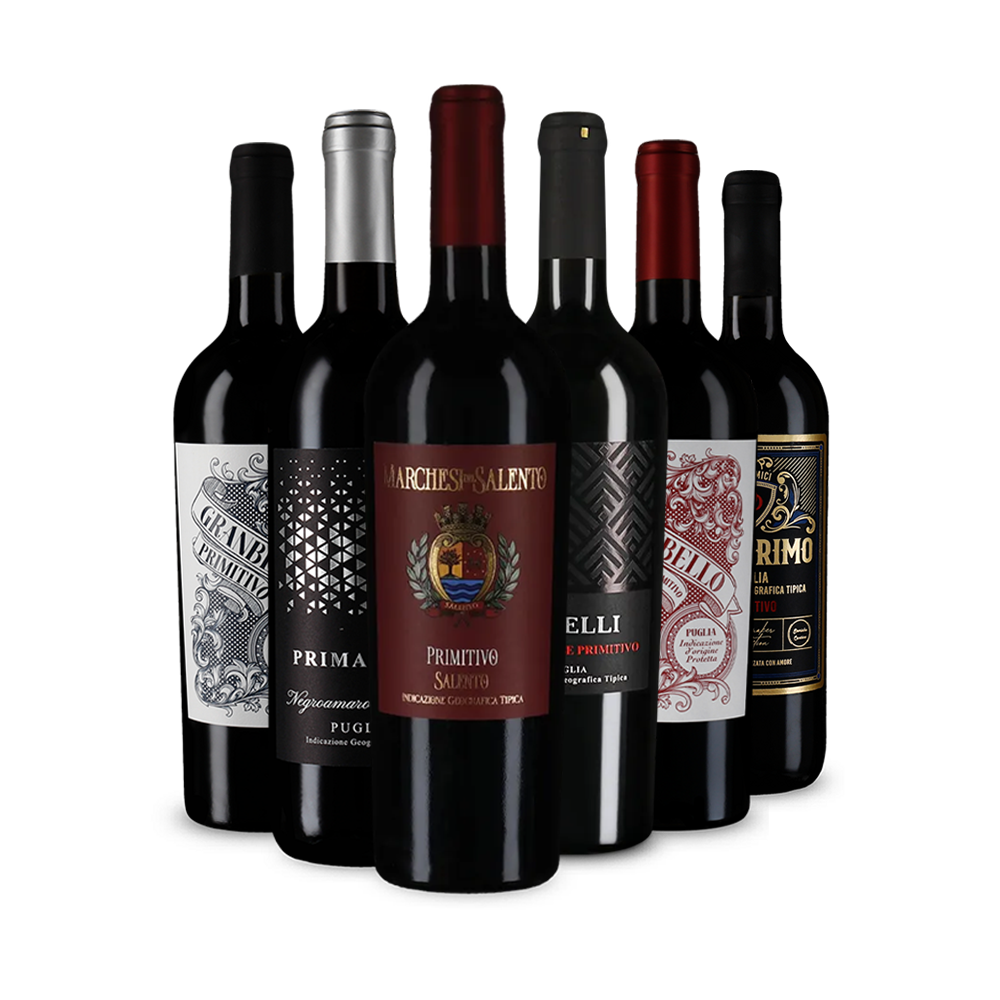Jednotka medzi červenými vínami: Primitivo v degustačnom balení