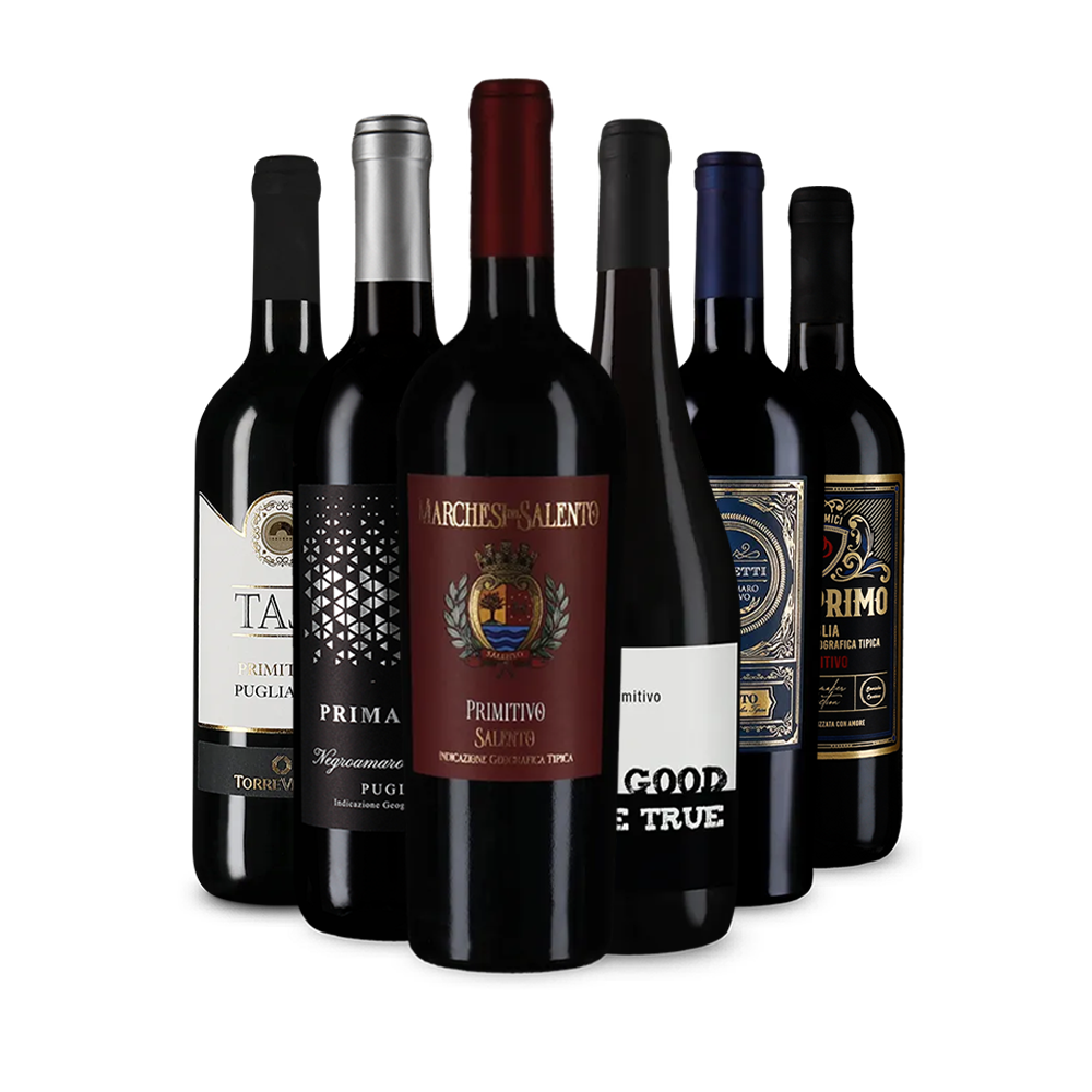 Jednotka medzi červenými vínami: Primitivo v degustačnom balení