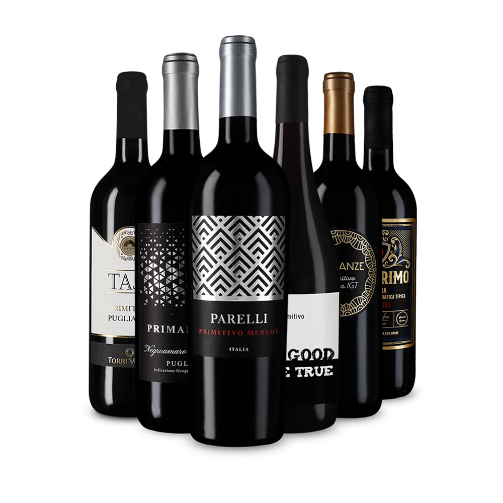 Jednotka medzi červenými vínami: Primitivo v degustačnom balení