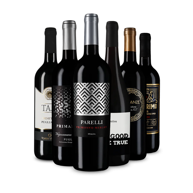 Jednotka medzi červenými vínami: Primitivo v degustačnom balení