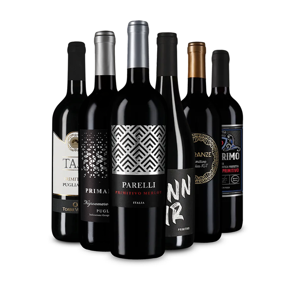 Jednotka medzi červenými vínami: Primitivo v degustačnom balení – Gold