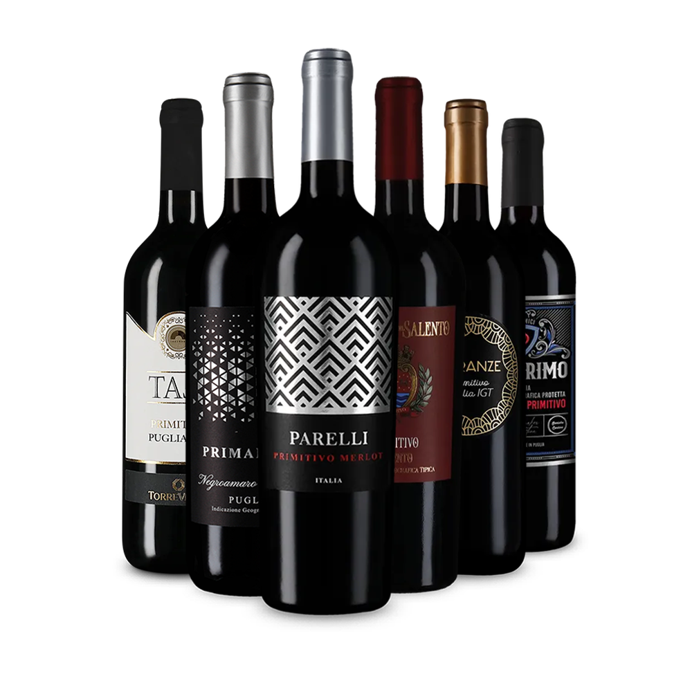 Jednotka medzi červenými vínami: Primitivo v degustačnom balení – Gold