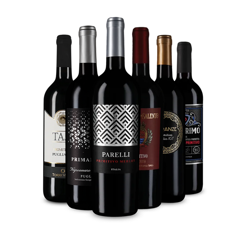 Jednotka medzi červenými vínami: Primitivo v degustačnom balení – Gold