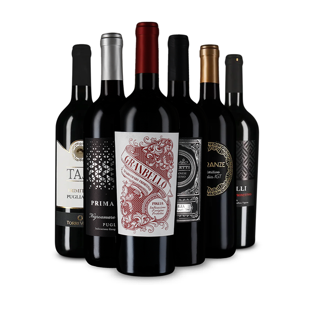 Jednotka medzi červenými vínami: Primitivo v degustačnom balení