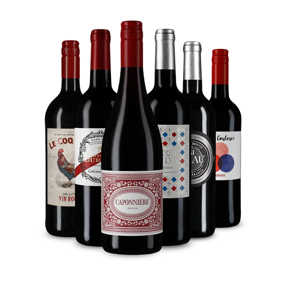 Poklady francúzskeho červeného vína v balíčku – Gold