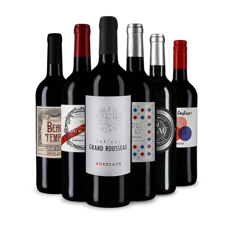 Poklady francúzskeho červeného vína v balíčku