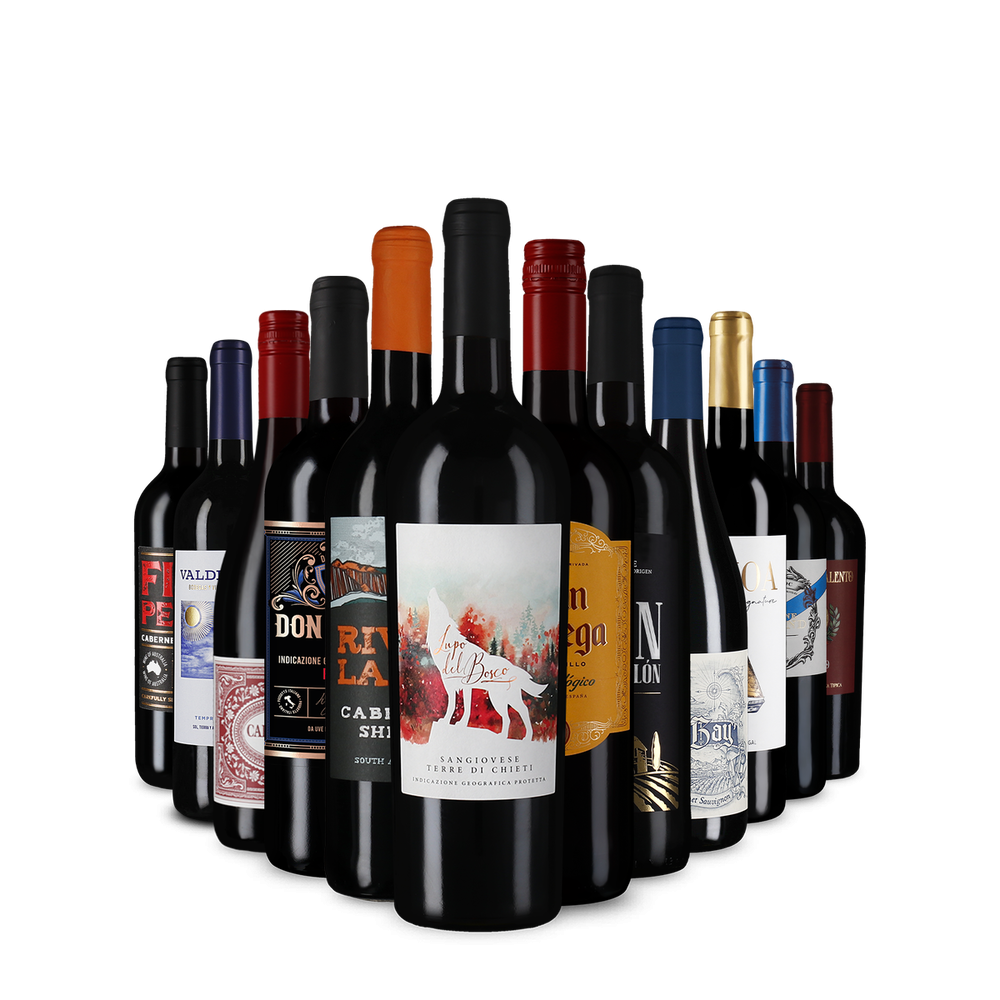 Červené vína v úvodnom balíčku