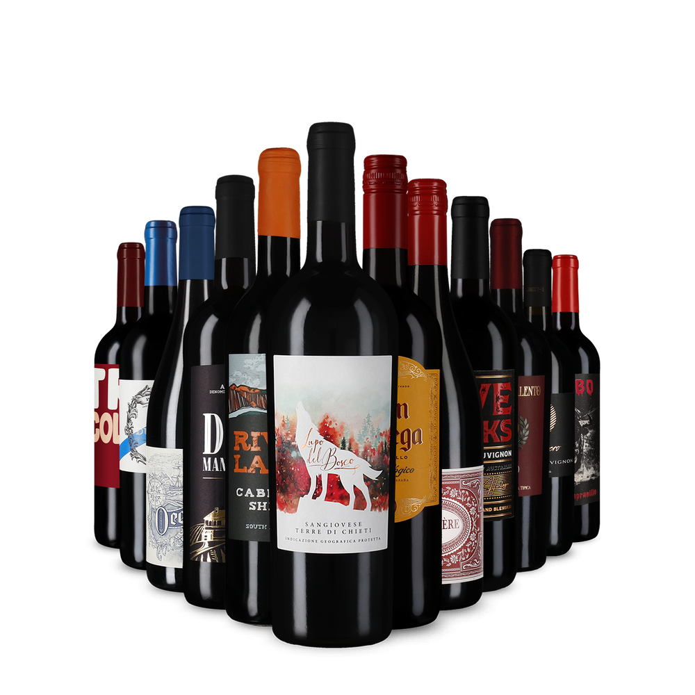 Červené vína v úvodnom balíčku