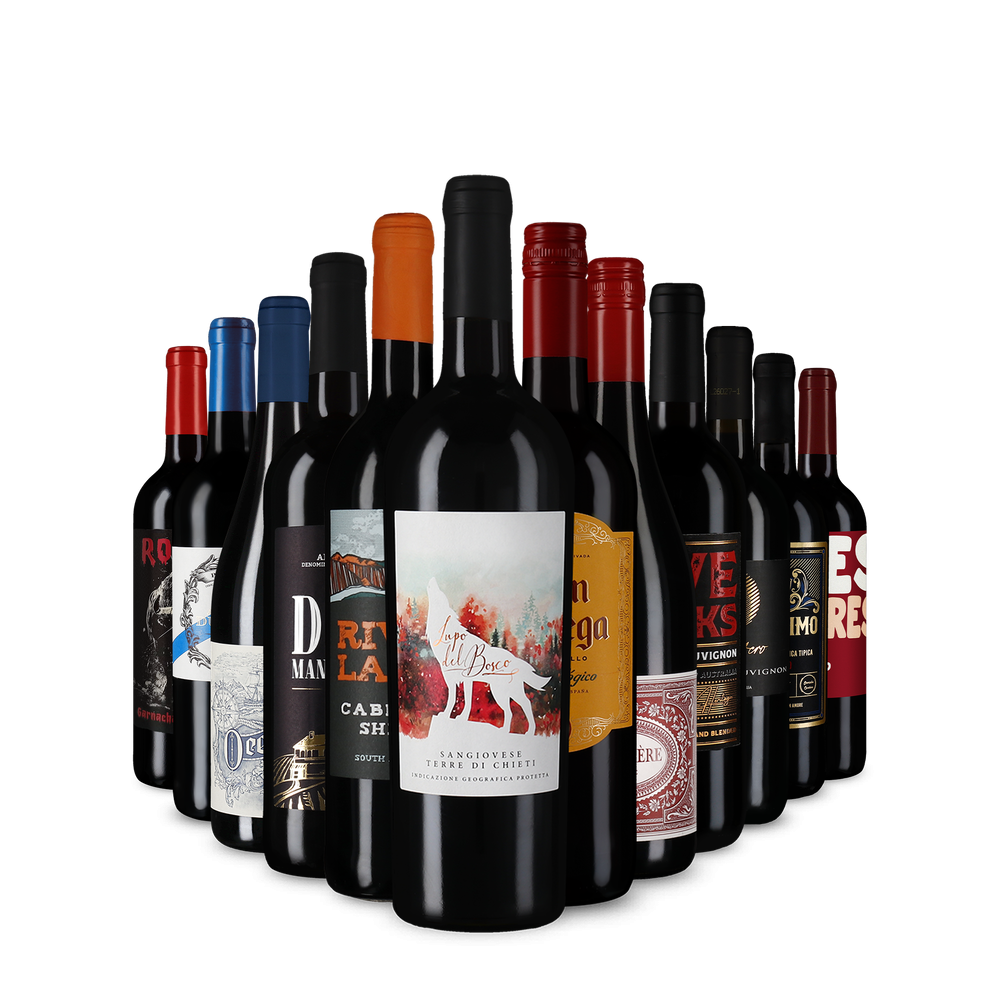 Červené vína v úvodnom balíčku