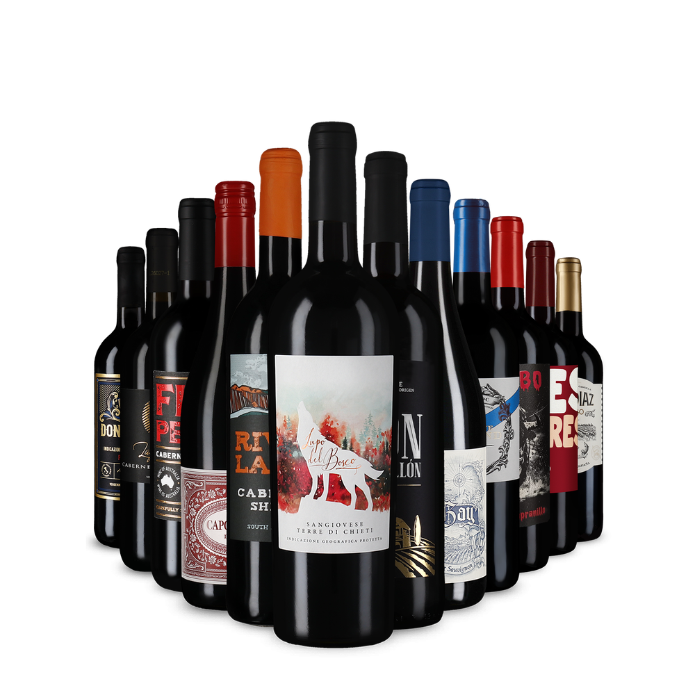 Červené vína v úvodnom balíčku