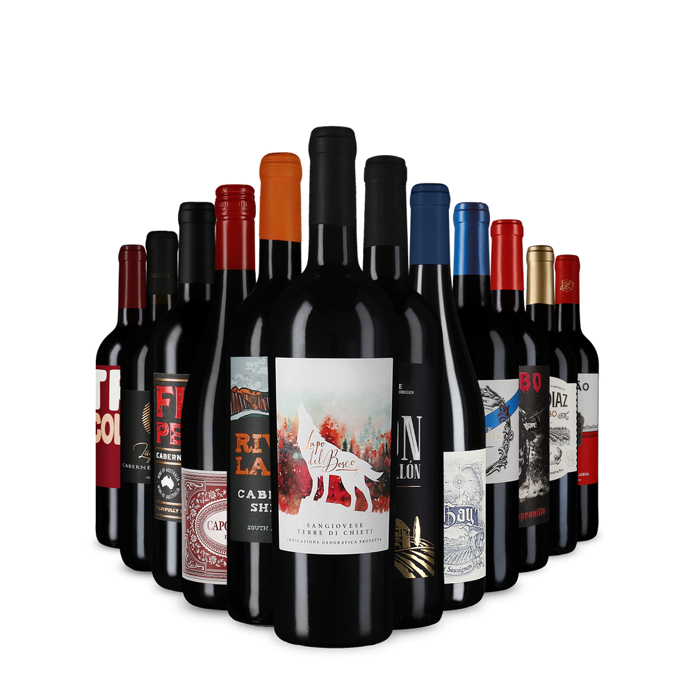 Červené vína v úvodnom balíčku