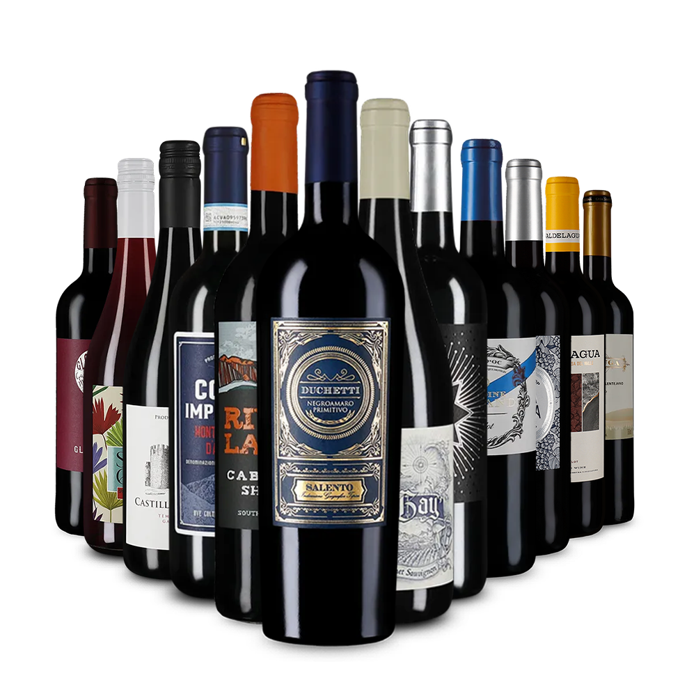 Červené vína v úvodnom balíčku