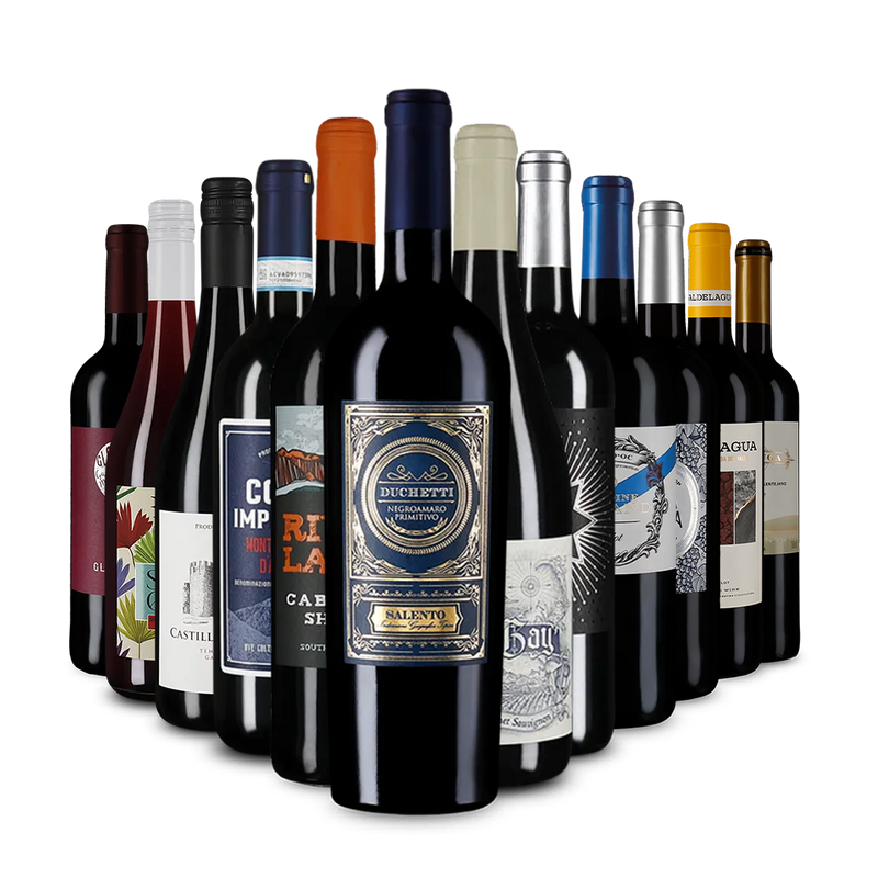 Červené vína v úvodnom balíčku