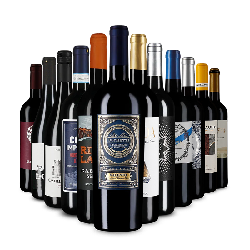 Červené vína v úvodnom balíčku