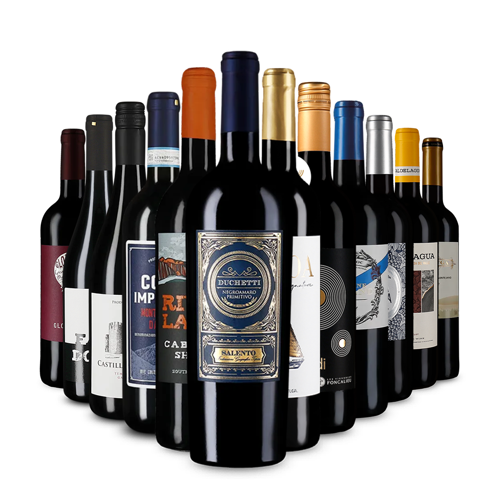 Červené vína v úvodnom balíčku