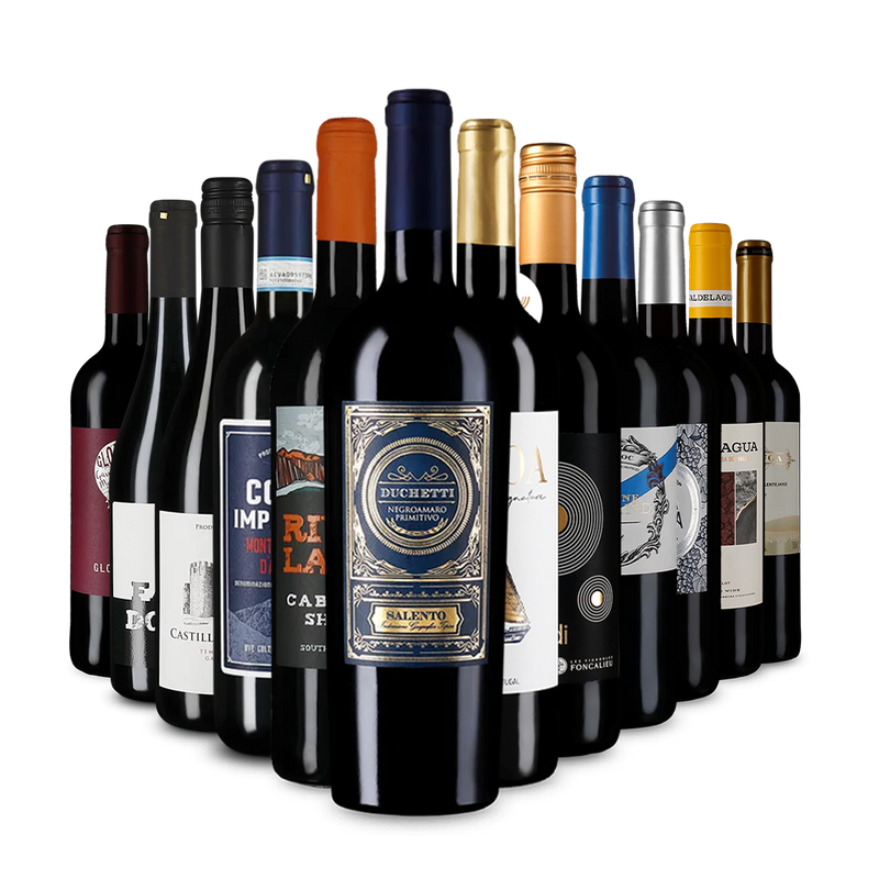 Červené vína v úvodnom balíčku