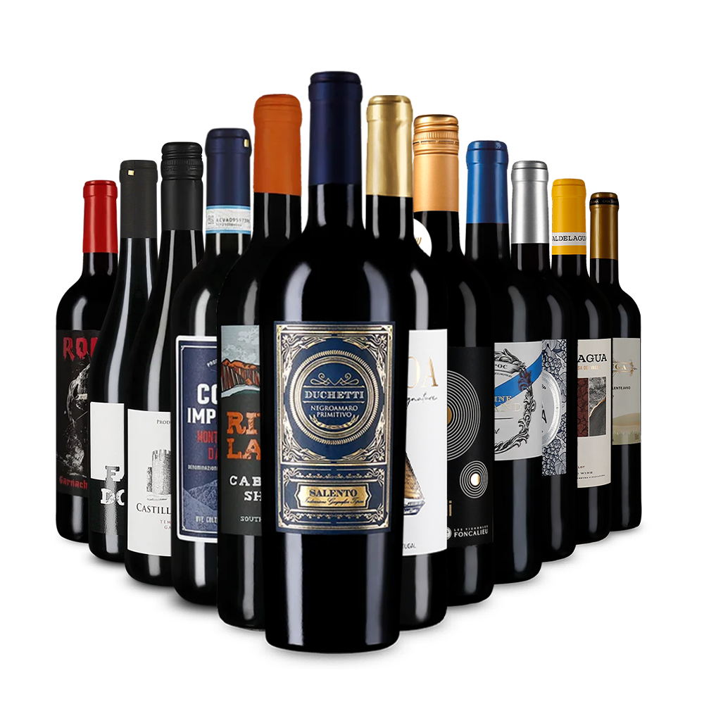 Červené vína v úvodnom balíčku