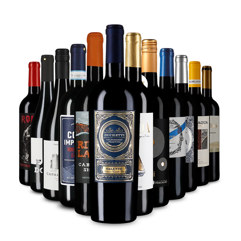 Červené vína v úvodnom balíčku