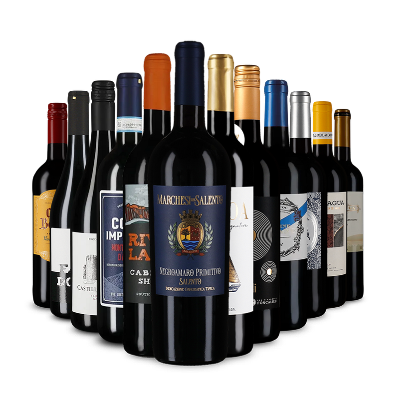 Červené vína v úvodnom balíčku – Gold