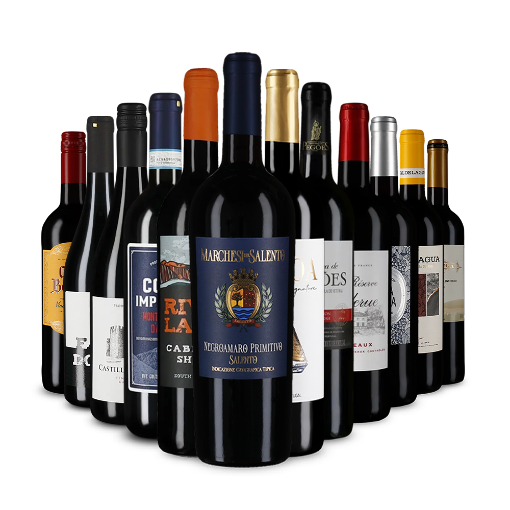 Červené vína v úvodnom balíčku