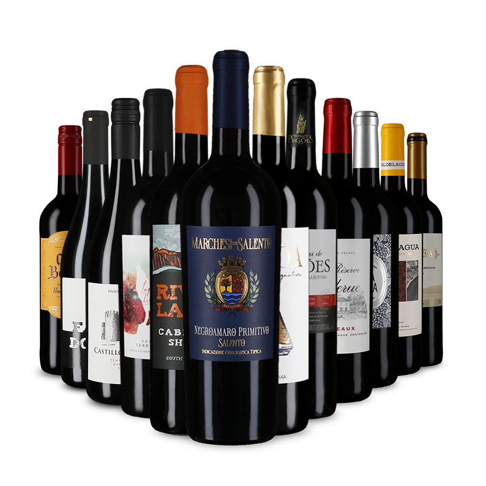 Červené vína v úvodnom balíčku