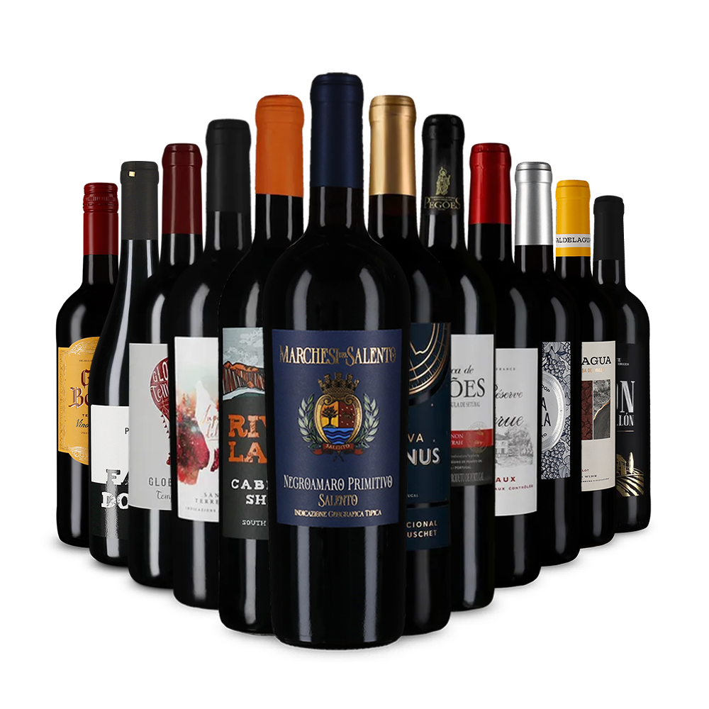 Červené vína v úvodnom balíčku