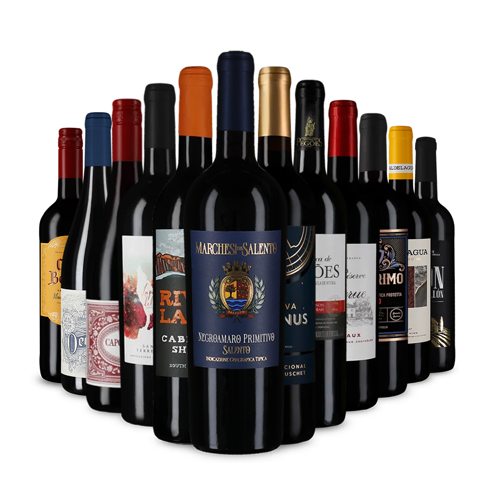 Červené vína v úvodnom balíčku