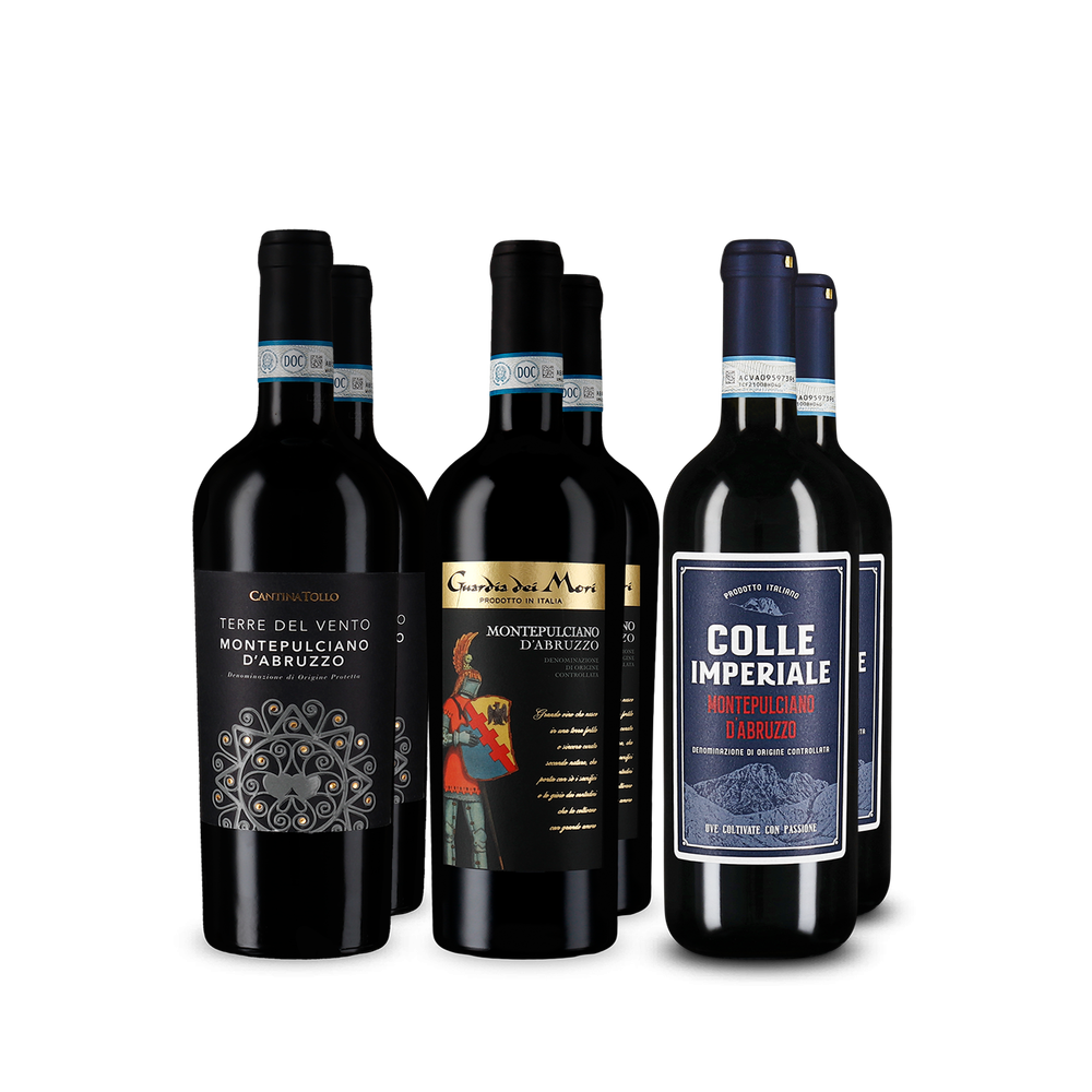 Montepulciano d'Abruzzo v degustačnom balení