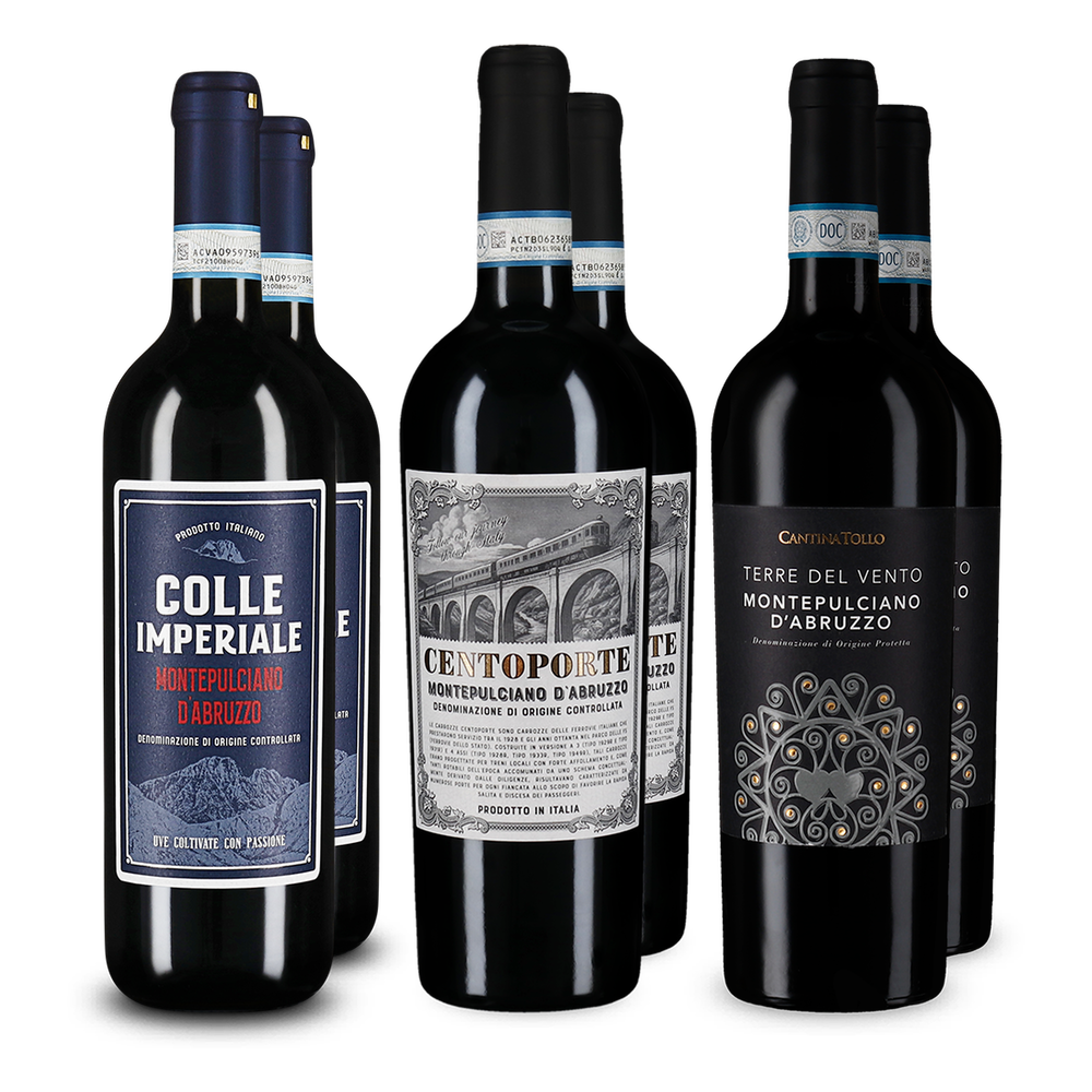 Montepulciano d'Abruzzo v degustačnom balení