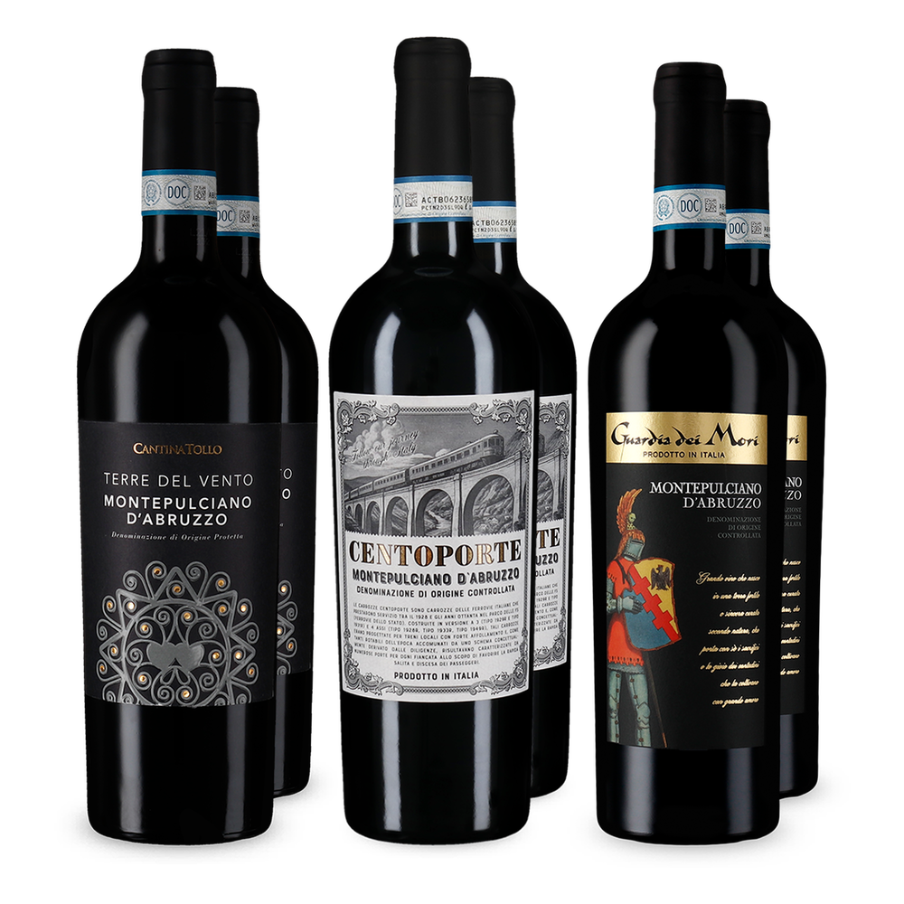 Montepulciano d'Abruzzo v degustačnom balení