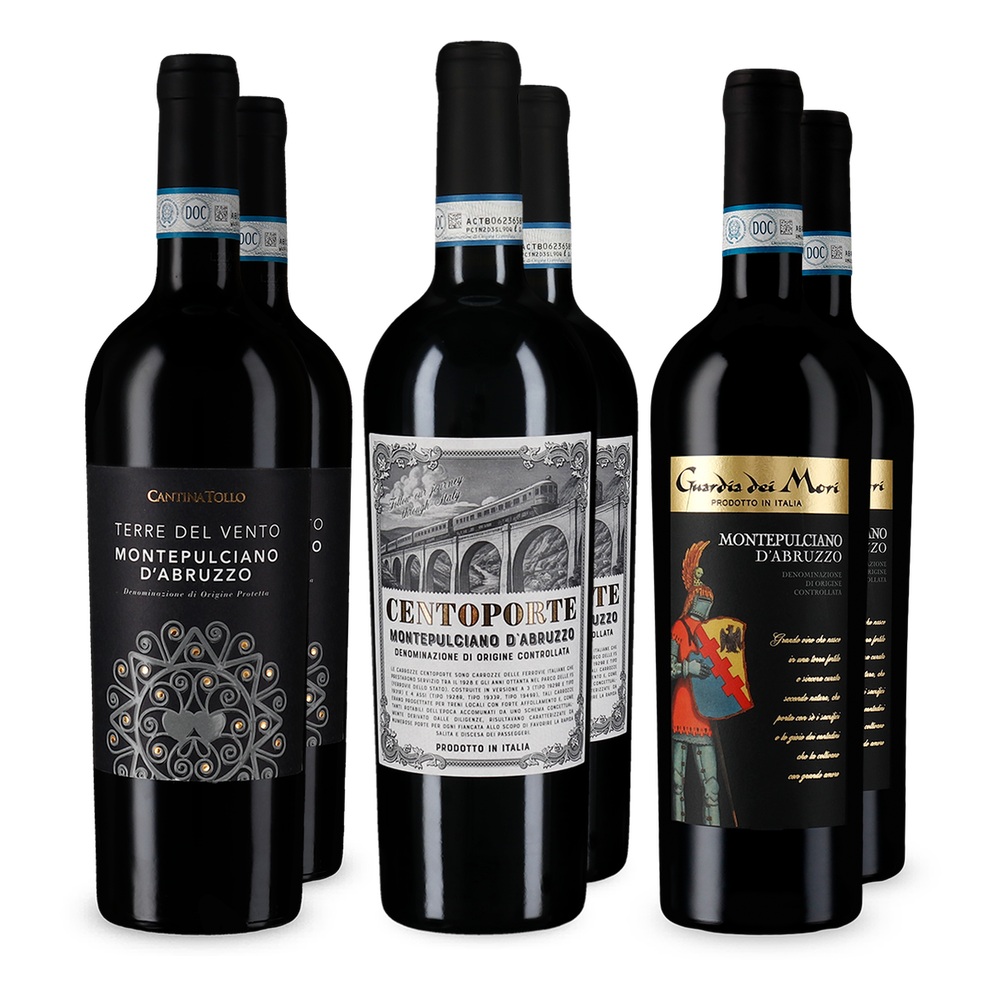 Montepulciano d'Abruzzo v degustačnom balení