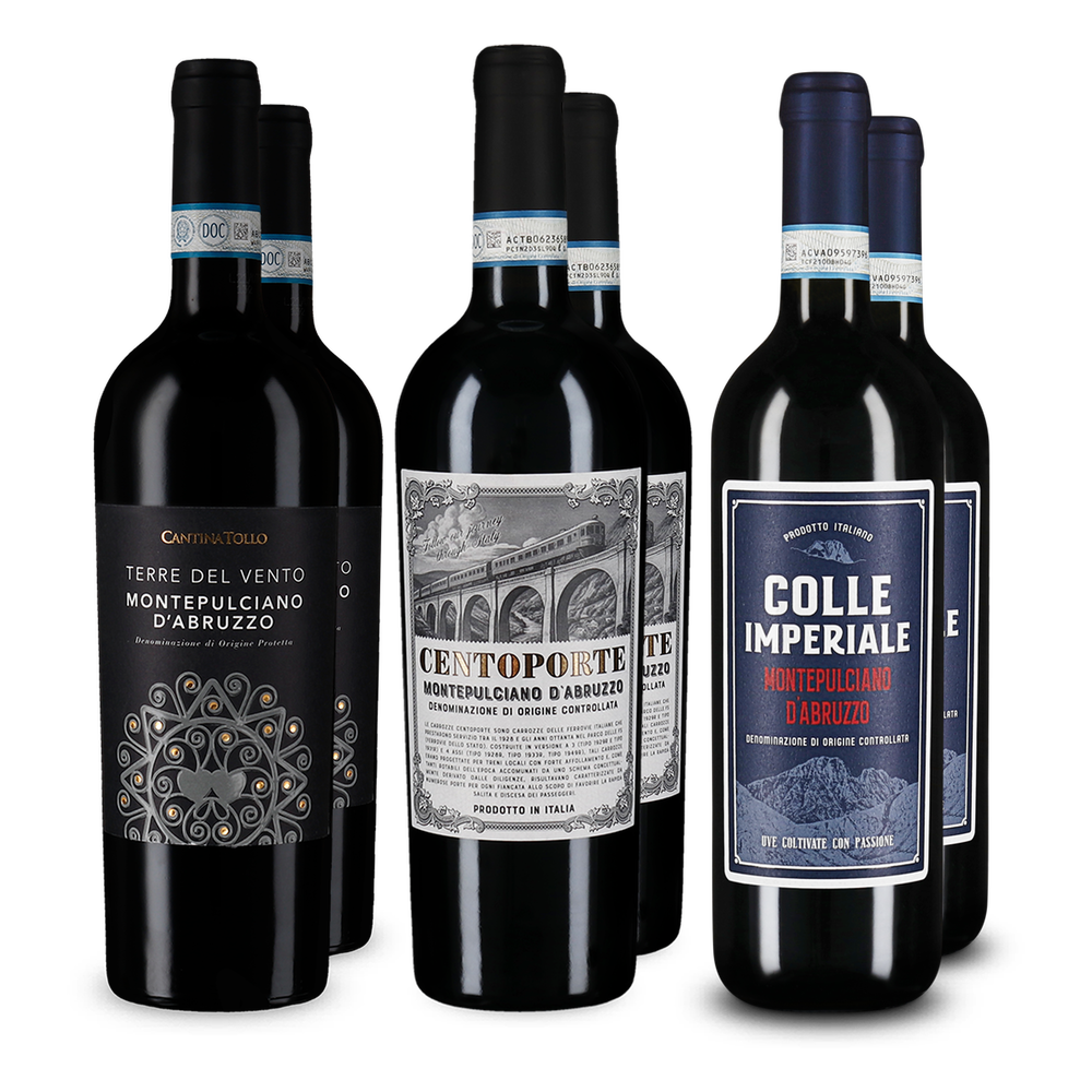Montepulciano d'Abruzzo v degustačnom balení