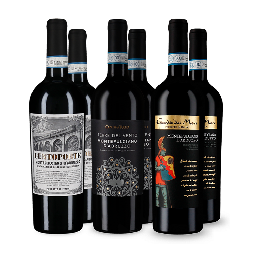 Montepulciano d'Abruzzo v degustačnom balení