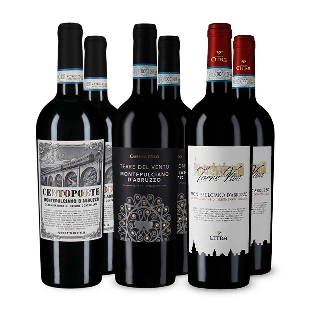 Montepulciano d'Abruzzo v degustačnom balení
