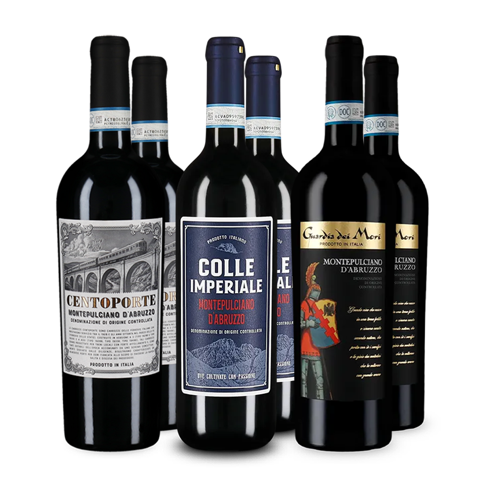 Montepulciano d'Abruzzo v degustačnom balení